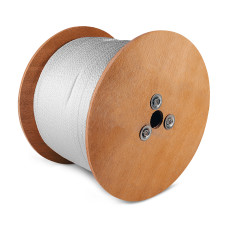 7/32" x 1000' Heavy-Duty Braided Nylon Rope, White